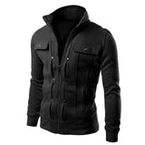 New 2017 Fashion Hoodies Men Button Hip Hop Mens Brand Solid Hooded Zipper Hoodie Cardigan Sweatshirt Slim Fit Men Hoody 4XL