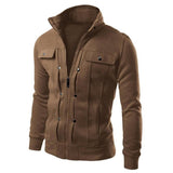 New 2017 Fashion Hoodies Men Button Hip Hop Mens Brand Solid Hooded Zipper Hoodie Cardigan Sweatshirt Slim Fit Men Hoody 4XL