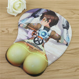 FFFAS Anime 3D Hip Mouse Pad Silicone Wrist Rest  Mouse hand Resist muismat tapis de souris novel bottom for Overwatch gamer DVA